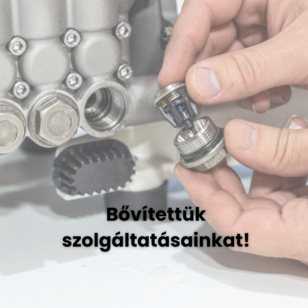 Bővítettűk szolgáltatásainkat: Magasnyomású szivattyúk javítása
